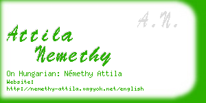 attila nemethy business card