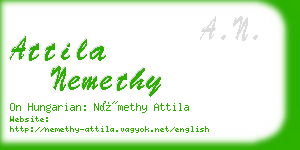 attila nemethy business card